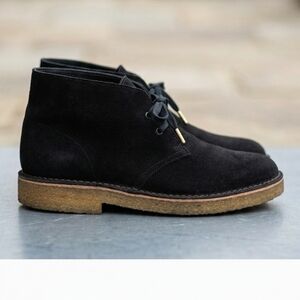 Clarks Black Suede Men's Desert Boots